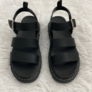 Wild Fable Black Strappy Sandals